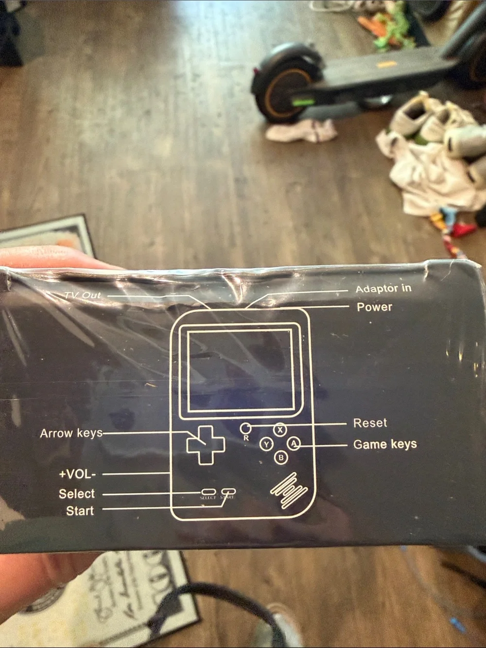 Handheld Retro Game Console - Black